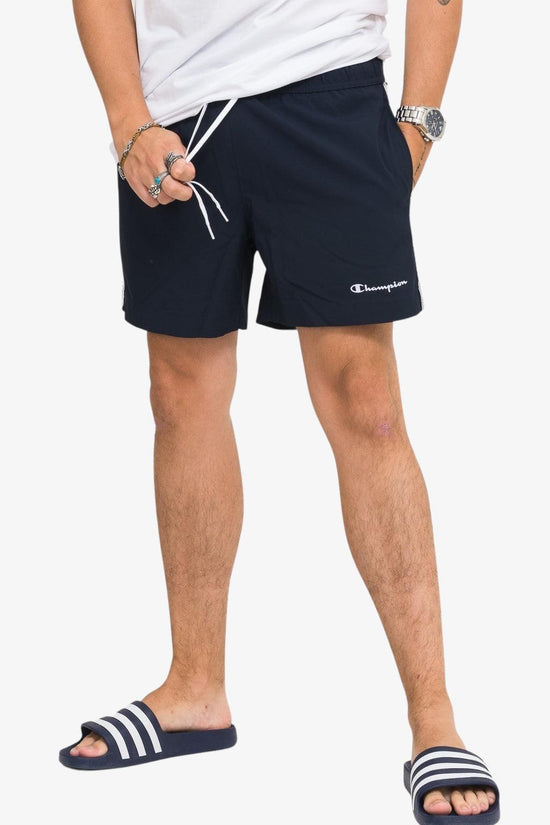 Boxer Mare Con Bande Logo-champion-Blu-Uomo-217491 bs501-