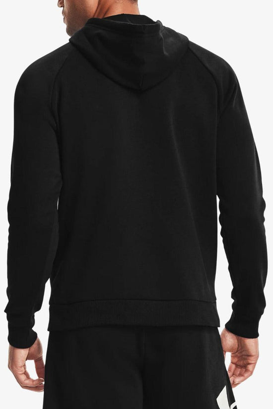 Felpa Con Cappuccio Rival Big Logo-under armour-Nero-Uomo-1357093 001-