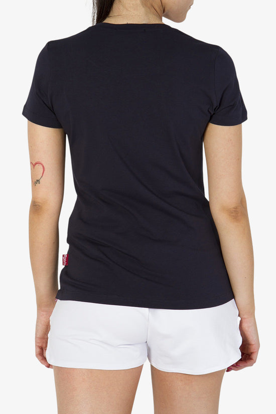 T-Shirt Maniche Corte Big Logo Rosa-carlsberg-Blu-Donna-Cbd4566-