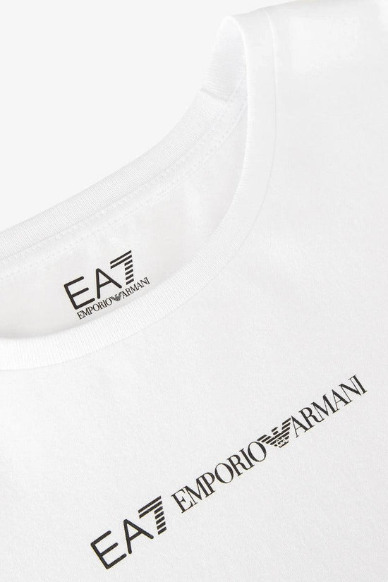 T-Shirt Corta Logo-emporio armani ea7-Bianco-Donna-6ktt01 tjaqz 1100-