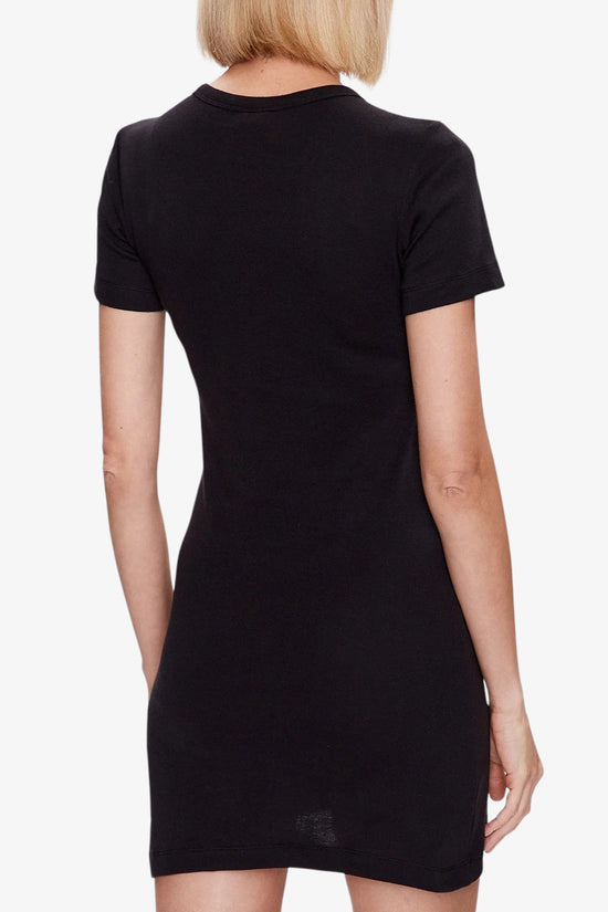 Vestito Corto Maniche Corte Logo Piccolo-champion-Nero-Donna-114917 kk001-