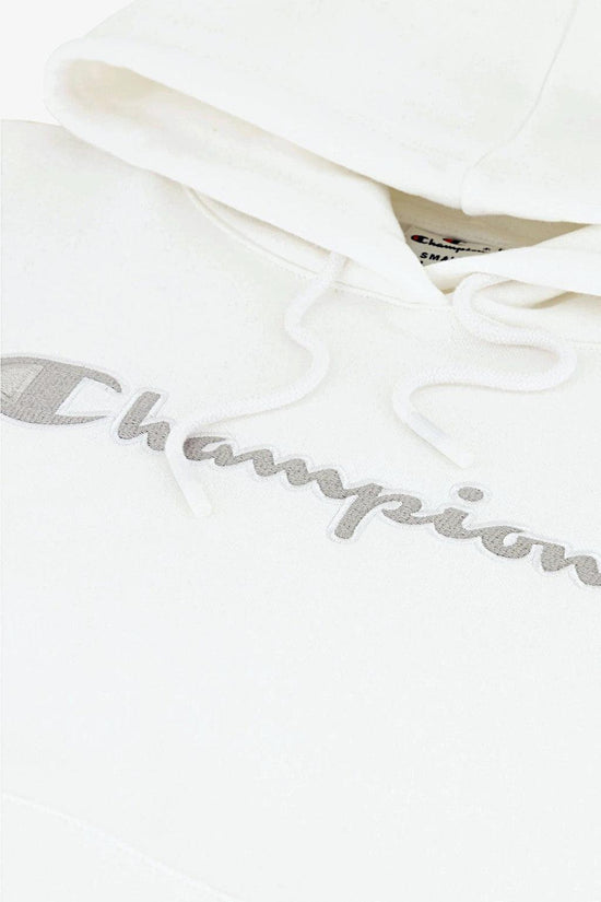 Felpa Con Cappuccio Big Logo Ricamato-champion-Bianco-Donna-115477 ww001-