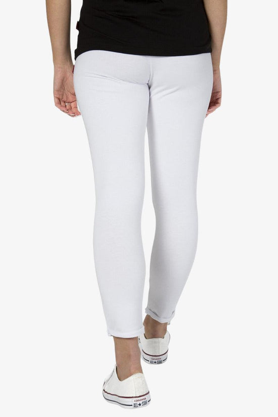 Pantaloni Slim Logo Piccolo-carlsberg-Bianco-Donna-Cbd4328-