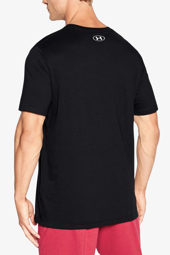 T-Shirt Maniche Corte Box Logo Camo-under armour-Nero-Uomo-1361673 001-