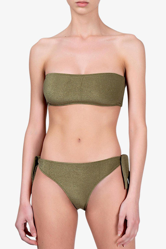 Bikini Fascia E Slip Brasiliano Visionary Dose-f**k-Verde-Donna-F22-0801vm-