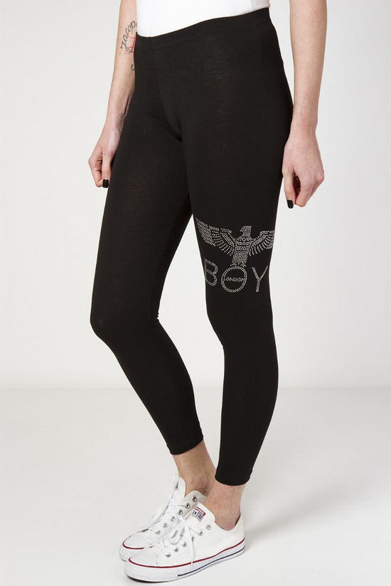 Leggings-boy london-Nero-Donna-Bld2414-