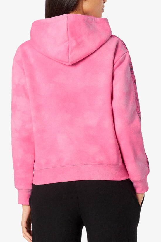 Felpa Con Cappuccio Tie-Day Con Bande Logo-champion-Rosa-Donna-114755 pl042-