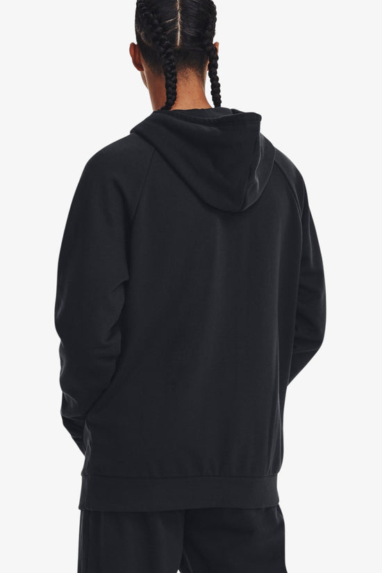 Felpa Con Cappuccio UA Rival Logo-under armour-Nero-Uomo-1379758 001-