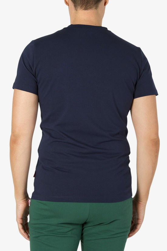 T-Shirt Maniche Corte Big Logo Bordato-carlsberg-Blu-Uomo-Cbu5432-