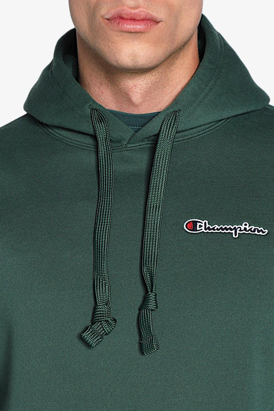 Felpa Con Cappuccio Logo Piccolo Ricamato-champion-Verde-Uomo-217862 gs568-