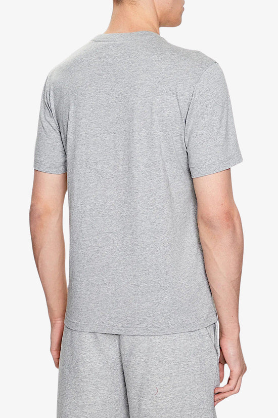 T-Shirt Maniche Corte C Logo Ricamato-champion-Grigio-Uomo-218496 em031-