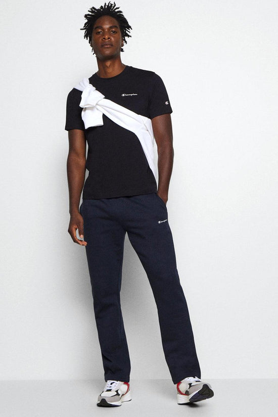 T-Shirt Maniche Corte Logo Piccolo-champion-Nero-Uomo-217159 kk001-