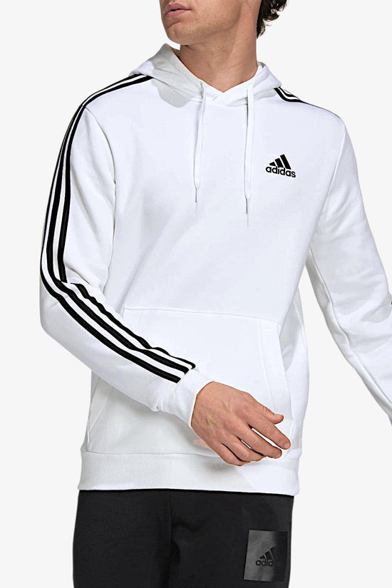 Felpa Con Cappuccio Essentials 3-Stripes-adidas performance-Bianco-Uomo-Gu2522-