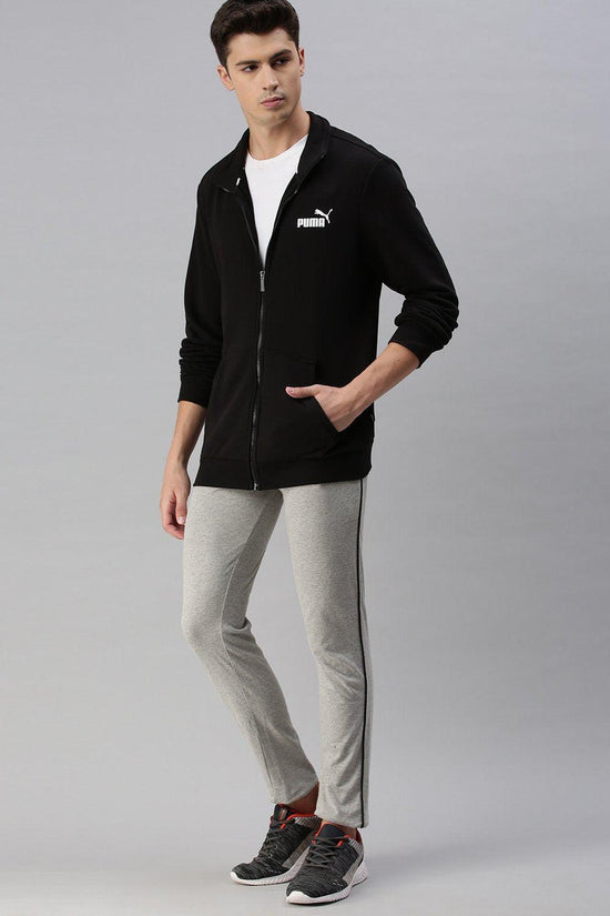 Felpa Full Zip Essentials-puma-Nero-Uomo-586694 01-