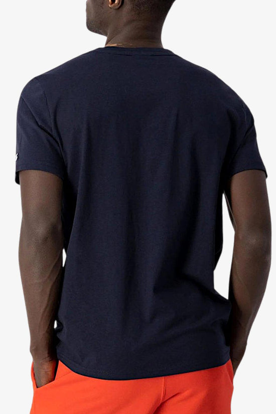 T-Shirt Maniche Corte Logo Piccolo-champion-Blu-Uomo-217159 bs501-