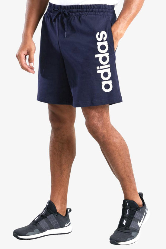 Shorts Aeroready Essentials Chelsea Linear Logo-adidas performance-Blu-Uomo-Gk9605-