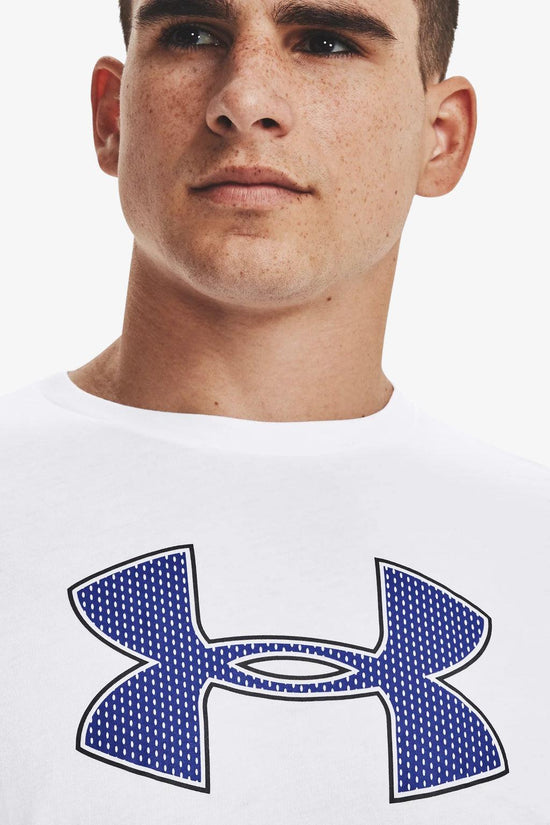 T-Shirt Maniche Corte Big Logo-under armour-Bianco-Uomo-1329583 100-