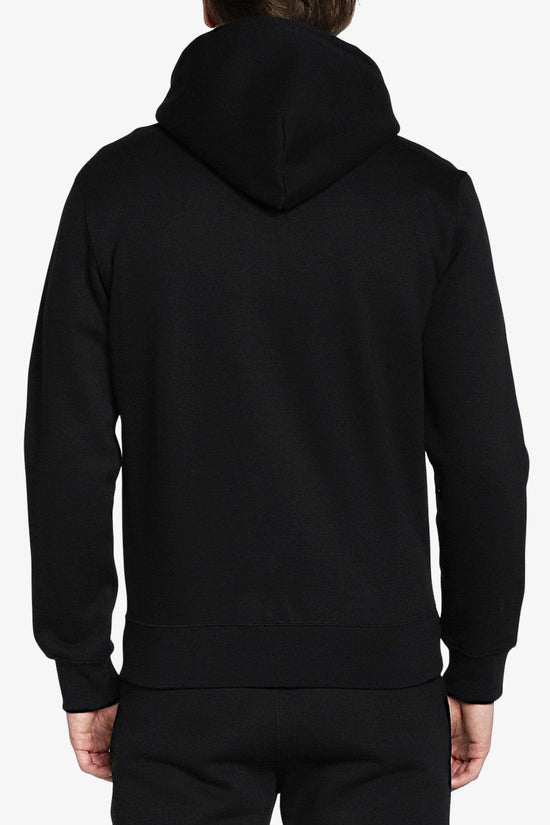 Felpa Full Zip Con Cappuccio Logo Piccolo Ricamato-champion-Nero-Uomo-217864 kk001-
