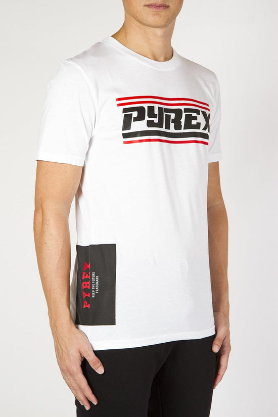 T-Shirt Maniche Corte-pyrex-Bianco-Uomo-19ipb40369-