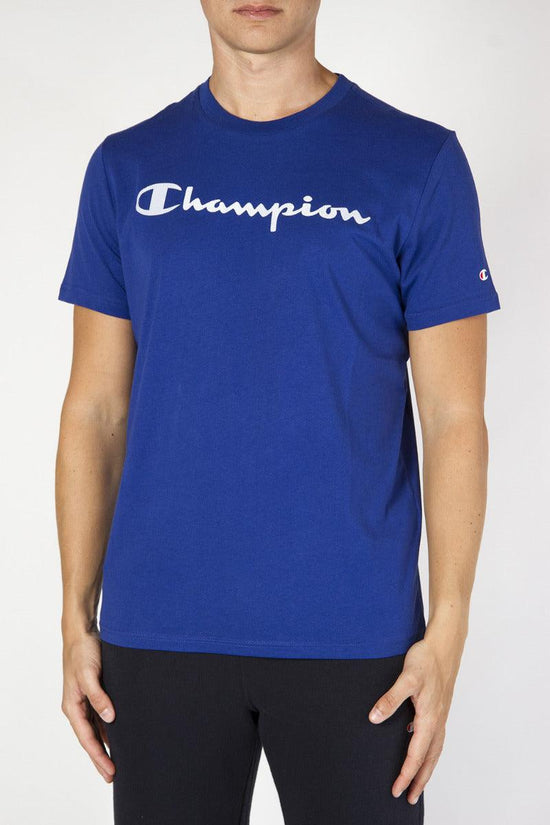 T-Shirt Maniche Corte-champion-Blu-Uomo-214142 bs003-