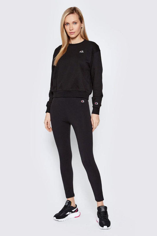 Leggings Banda Logo-champion-Nero-Donna-115338 kk001-