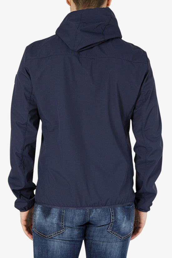 Giacca Soft Shell Full Zip Con Cappuccio-yes zee-Blu-Uomo-J529/qe00 0710-