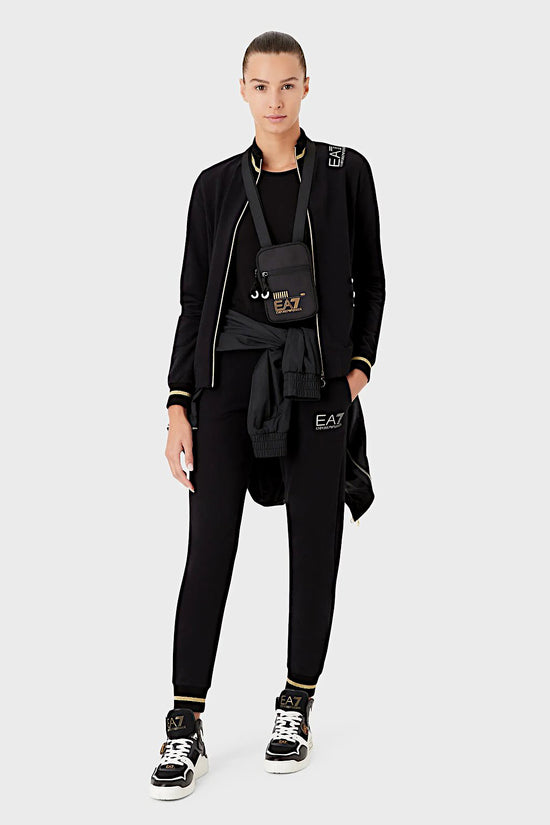 Tuta Full Zip Core Lady-emporio armani ea7-Nero-Donna-3rtv53 tjcqz 0200-