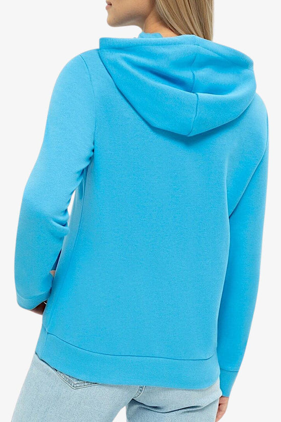 Felpa Con Cappuccio Big Essentials Logo-adidas performance-Blu-Donna-He9359-