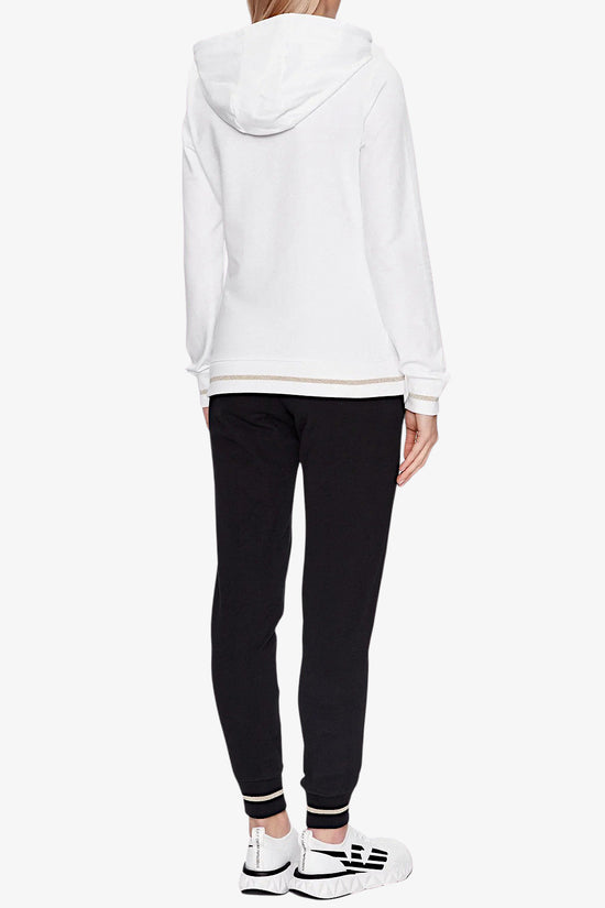 Tuta Con Cappuccio Core Lady-emporio armani ea7-Bianco-Donna-8ntv56 tjcqz 22ba-