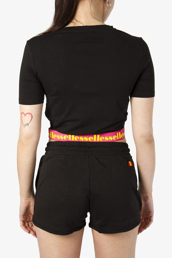 T-Shirt Corta Elastico Logo-ellesse-Nero-Donna-Ehw231s21 050-