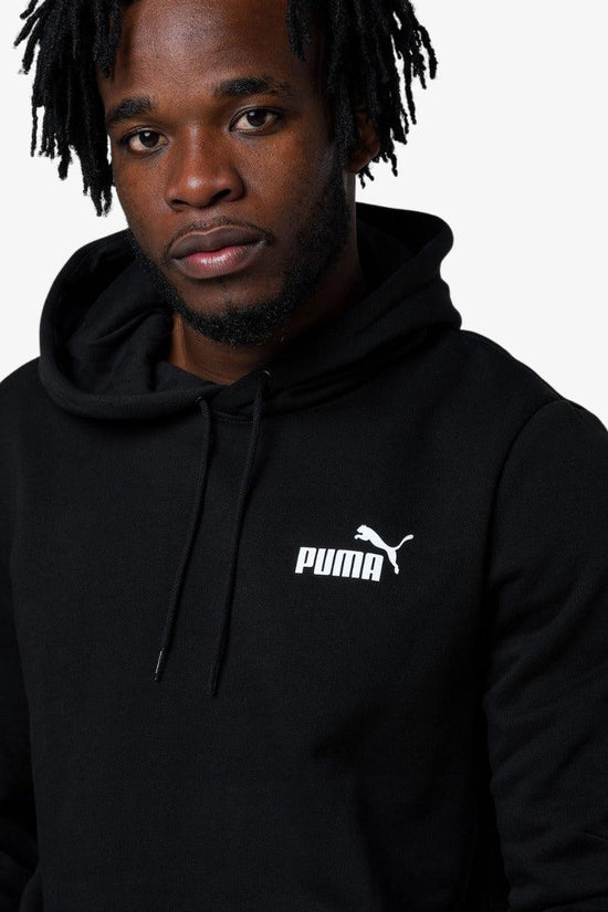 Felpa Con Cappuccio Con Bande Logo Power-puma-Nero-Uomo-589411 01-