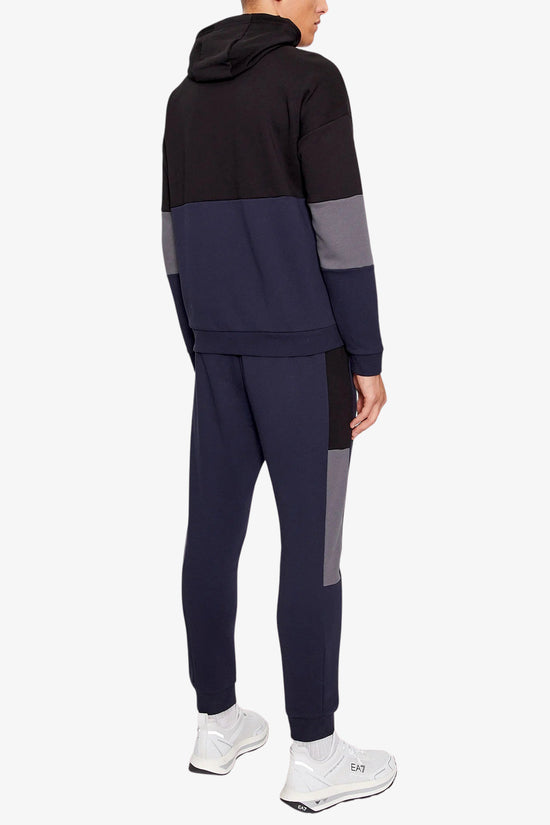 Tuta Full Zip Con Cappuccio Athletic Colour Block-emporio armani ea7-Blu-Uomo-6rpv55 pj07z 1559-