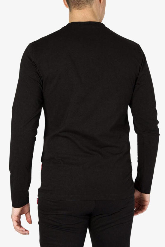 T-Shirt Maniche Lunghe Big Logo-carlsberg-Nero-Uomo-Cbu4924-