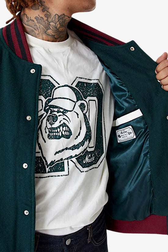 Giacca Bomber Varsity Lifestyle-new era-Verde-Uomo-60416401-