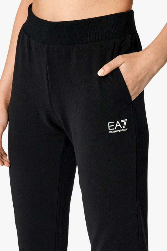 Pantaloni Big Logo Verticale-emporio armani ea7-Nero-Donna-8ntp85 tjcqz 0203-