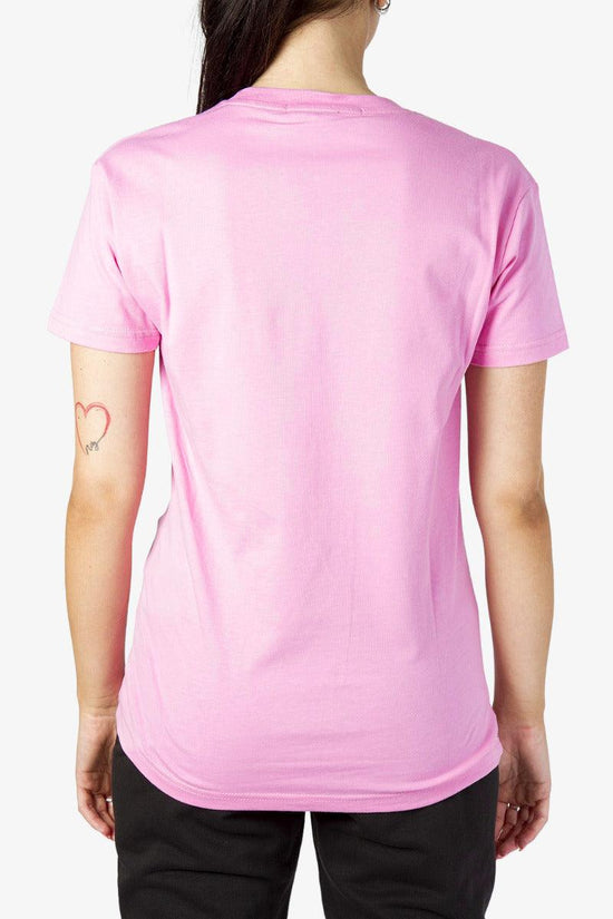 T-Shirt Maniche Corte Logo Strass-boy london-Rosa-Donna-Bld3030-