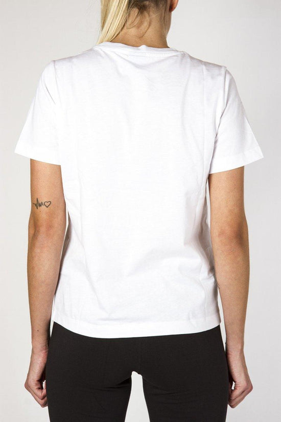 T-Shirt Maniche Corte Con Logo Velvet-champion-Bianco-Donna-111971 ww001-