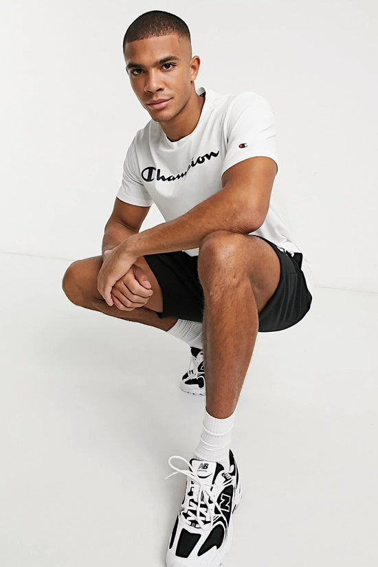 T-Shirt Maniche Corte Big Logo-champion-Bianco-Uomo-218531 ww001-