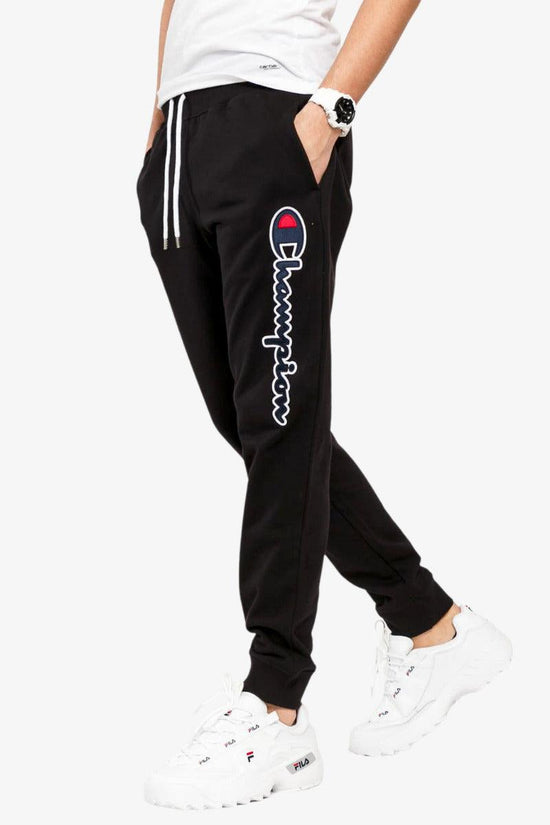 Pantaloni Big Logo Satin-champion-Nero-Uomo-214190 kk001-
