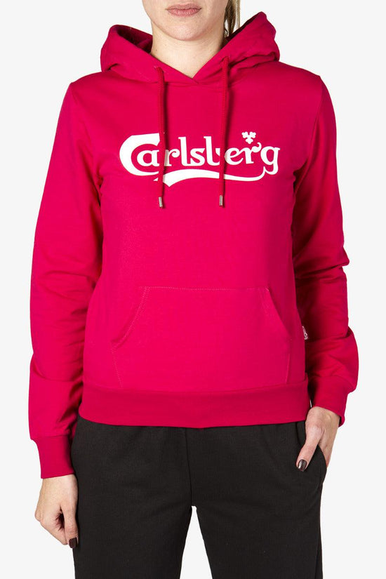 Felpa Con Cappuccio Big Logo-carlsberg-Rosa-Donna-Cbd3975-