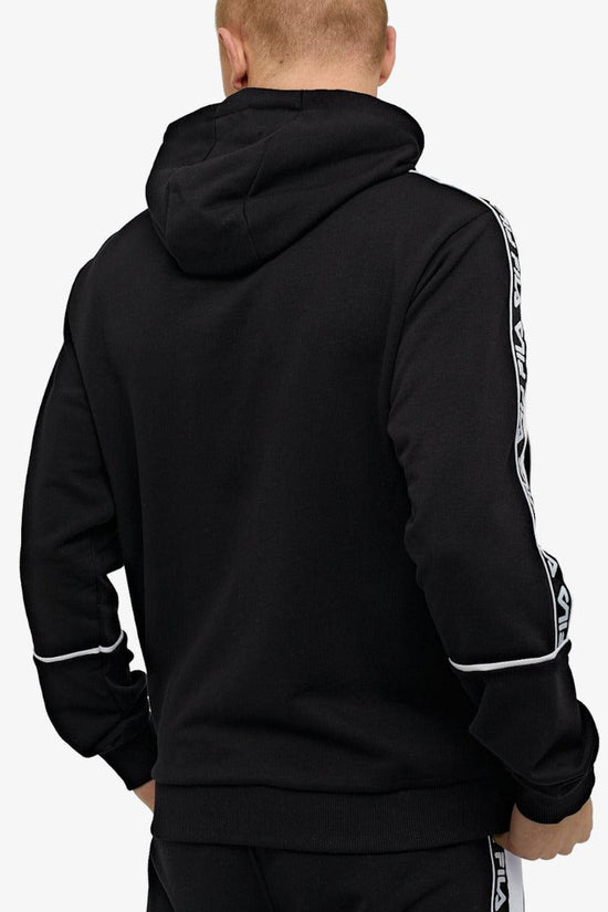 Felpa Con Cappuccio Tefo Con Bande Logo-fila-Nero-Uomo-688815 e09-