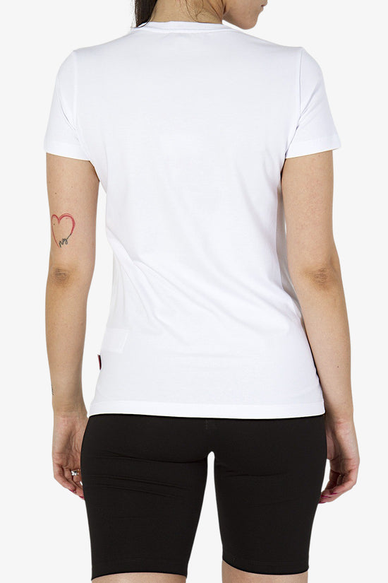 T-Shirt Maniche Corte Big Logo Paisley-carlsberg-Bianco-Donna-Cbd4656-