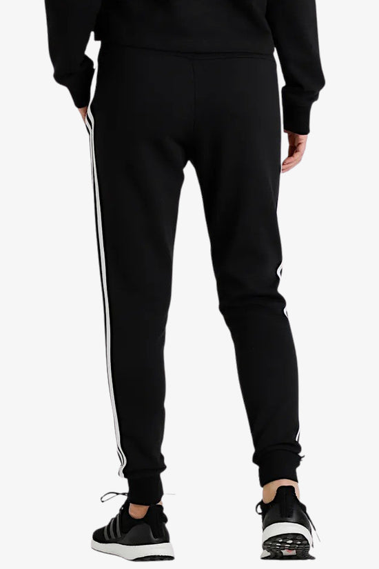 Pantaloni Essentials 3-Stripes Cuffed-adidas performance-Nero-Donna-Ic8770-