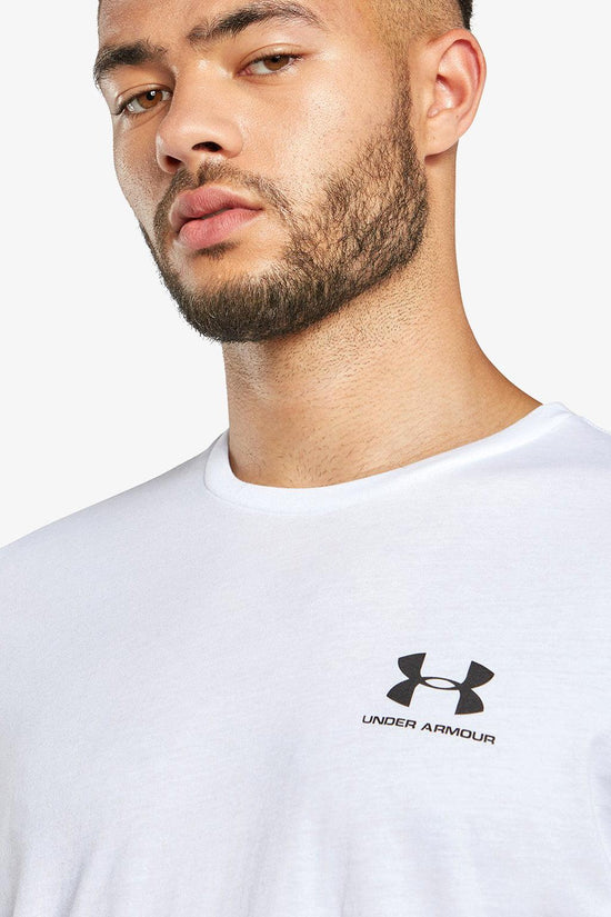 T-Shirt Maniche Corte Sportstyle Left Chest-under armour-Bianco-Uomo-1326799 100-