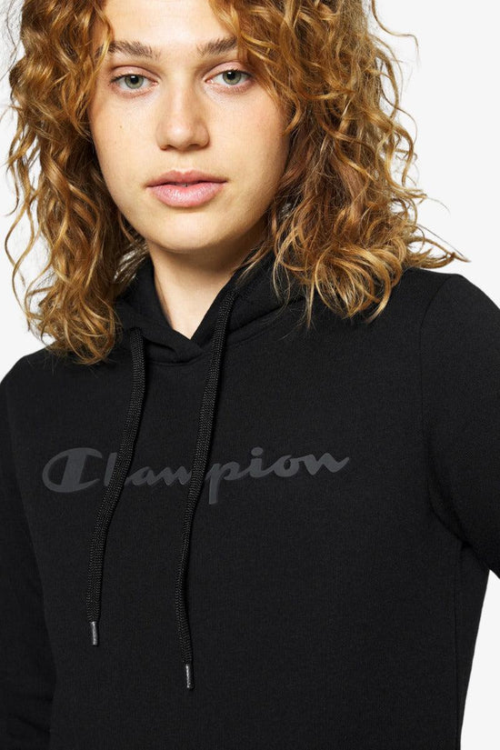 Felpa Con Cappuccio Big Logo-champion-Nero-Donna-113207 kk002-
