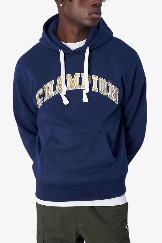 Felpa Con Cappuccio Big Logo College-champion-Blu-Uomo-219174 bs561-