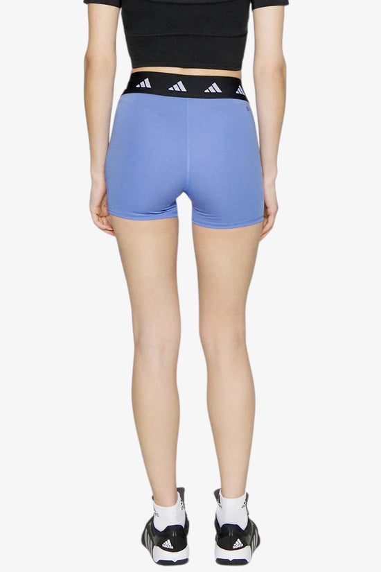 Shorts Aderenti Techfit-adidas performance-Blu-Donna-Hr2874-