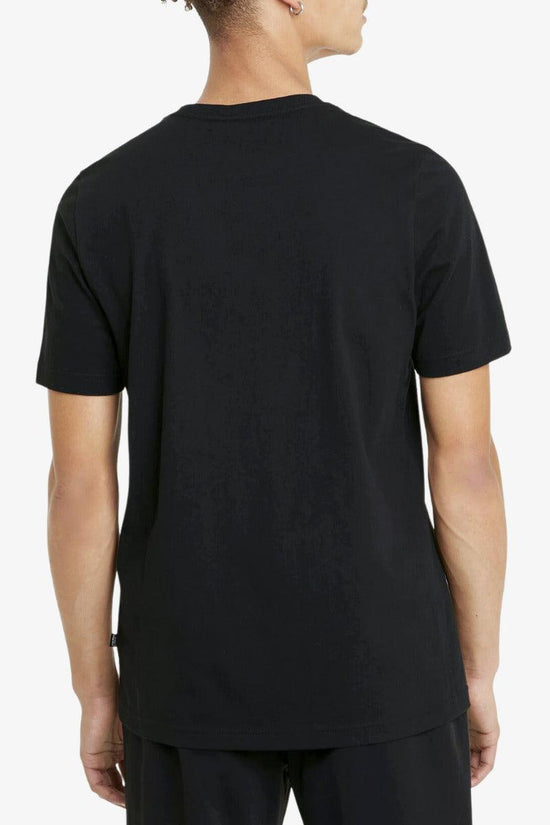 T-Shirt Maniche Corte Con Logo Essentials-puma-Nero-Uomo-586666 01-