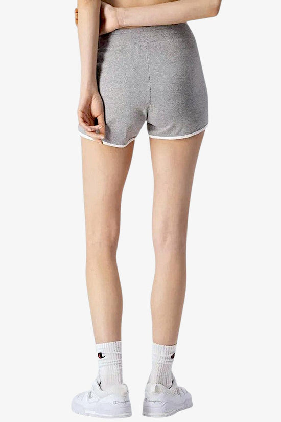 Shorts C Logo Con Profilo Cordonato A Contrasto-champion-Grigio-Donna-114916 em006-
