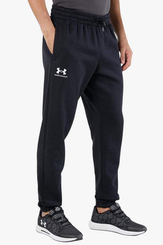 Pantaloni Essential Fleece-under armour-Nero-Uomo-1373882 001-